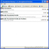 Thunderbird Backup screenshot